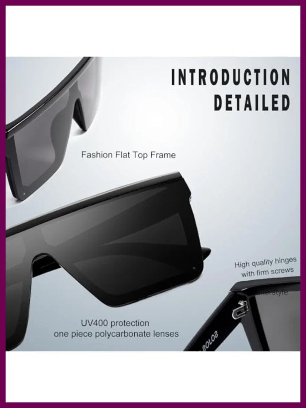 N/A square sunglasses